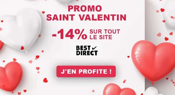 Réduction St Valentin Best Direct 14% De Réduction Sur Tout Le Site  