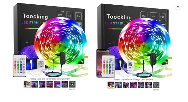 vente flash rubans led toocking de 5 et 10 mètres