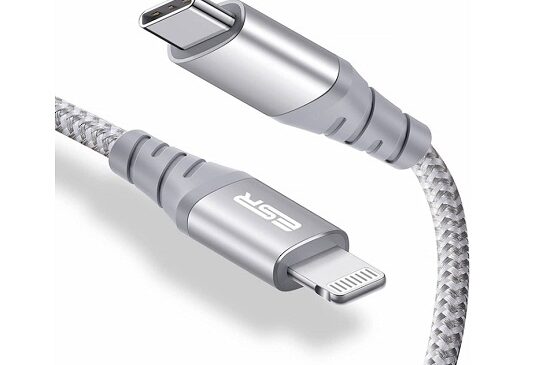 câble usb c vers lightning 2 mètres esr ecl13