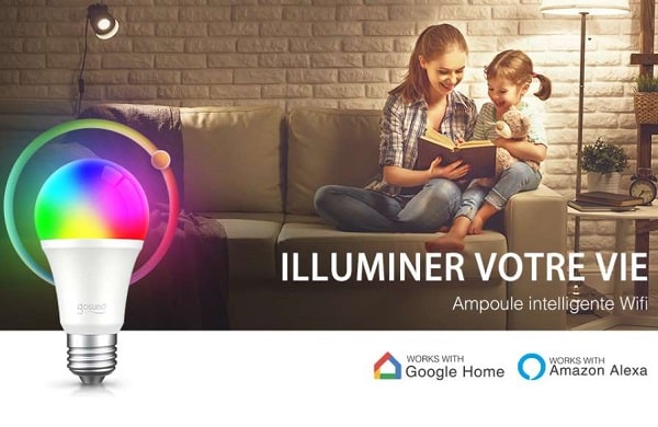 lot de 2 ampoules wi fi led gosund