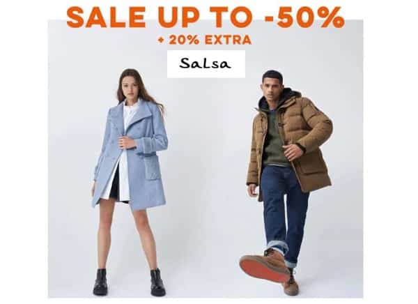 remise supplémentaire sur les articles en soldes de salsa