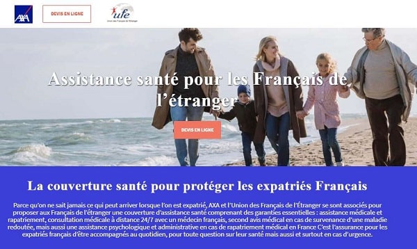 remise sur l'assistance santé pour les français de l’étranger axa ufe