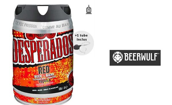 remise sur les futs de fûts de 5l desperados red