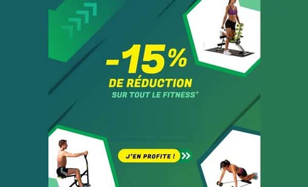 15% de remise sur tout l'univers fitness de best direct