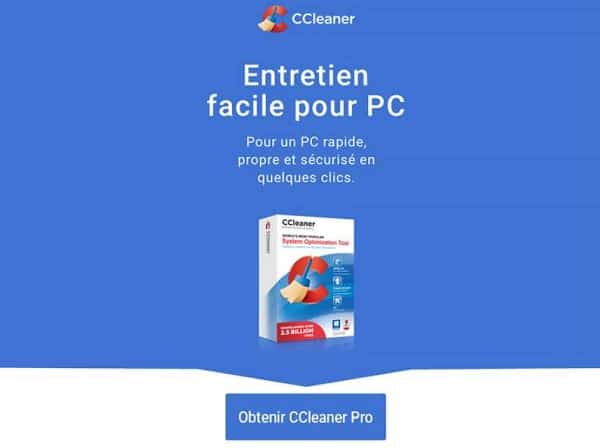 50% de remise sur la licence ccleaner professional