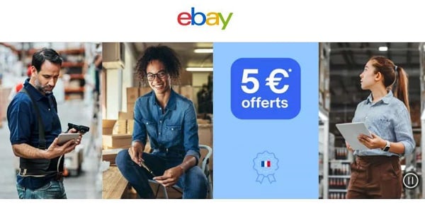 5€ de remise sur vos achats chez un vendeur français sur ebay