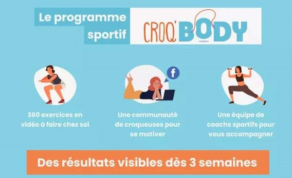 abonnement fitness en ligne croq'body by m6 pas cher