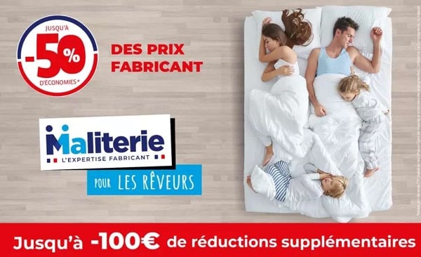 bon achat pour économiser sur vos achats chez maliterie