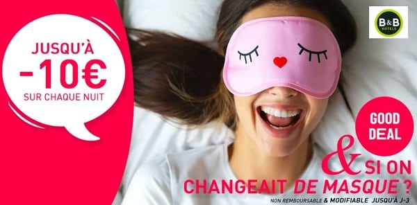 good deal hotels b&b  jusqu'à 10€ sur chaque nuit réservée en ligne