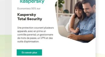 BON PLAN : Kaspersky 50% de réduction sur Kaspersky Total Security
