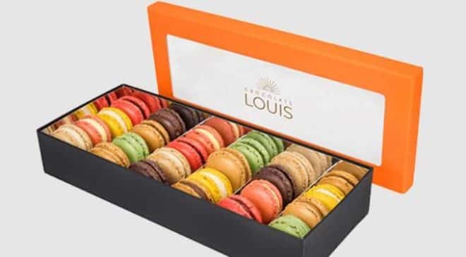 livraison gratuite sur les commandes d'assortiments de macarons de chocolats louis