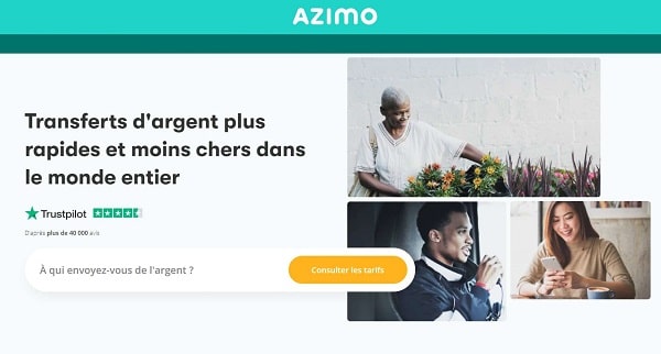 transferts d'argent rapides et moins chers les 2 premiers transferts sont gratuits sur azimo