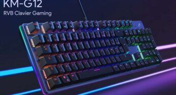 25,99€ clavier mécanique rétro-éclairé gaming Aukey 105 touches KM-G12 (Red Switch, Anti-ghosting – AZERTY)