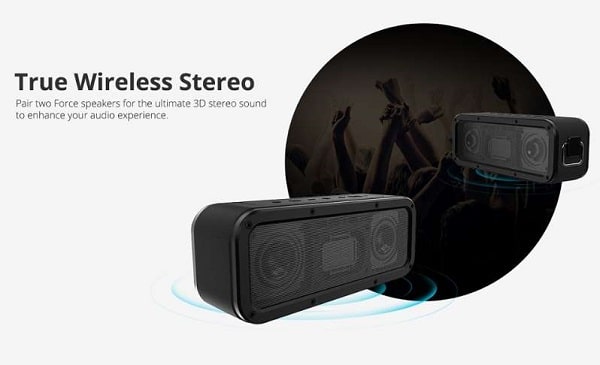 enceinte true wireless stéréo tronsmart force soundpulse bluetooth 40w