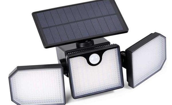 lampe solaire extérieur 230 led (270 degrés) avec détecteur de mouvement elekin