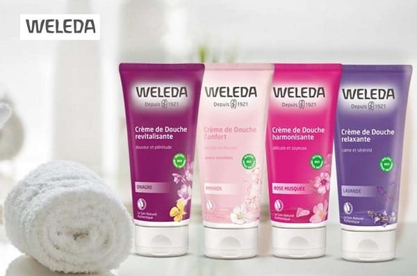 2 Crèmes de Douche Weleda achetées = la 3ème OFFERTE