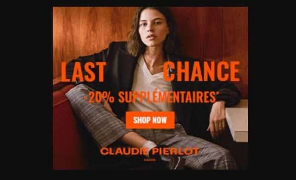 20% supplémentaire sur la collection claudie pierlot