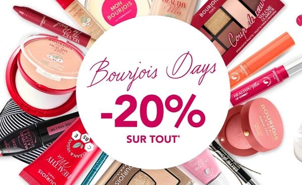 BOURJOIS DAYS 🌷 20% de remise sur toute la boutique en ligne