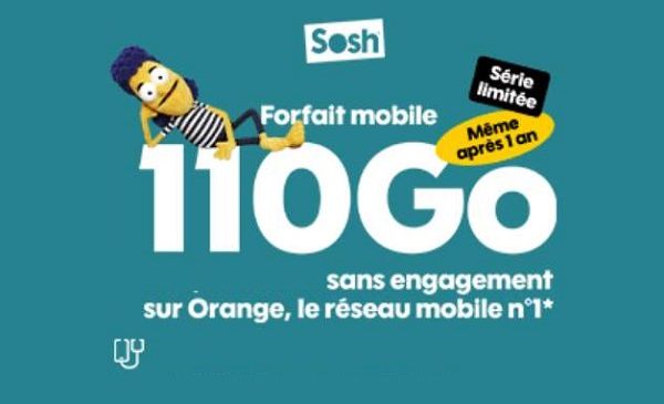 forfait mobile sans engagement sosh 110go