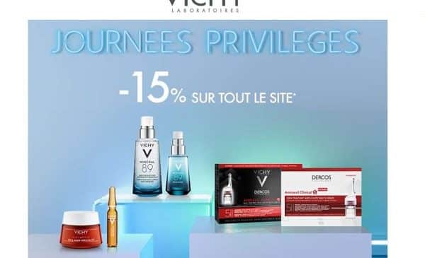 journées privilèges de vichy 15% de reduction sur tout le site