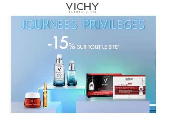 journées privilèges de vichy 15% de reduction sur tout le site