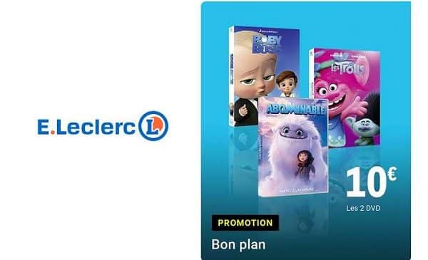 offre dvd enfant leclerc 2 dvd achetés = 10€