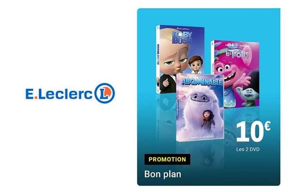 offre dvd enfant leclerc 2 dvd achetés = 10€