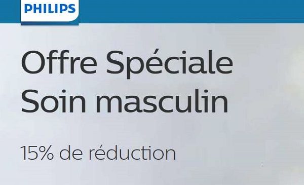 offre spéciale soin masculin réduction supplémentaire sur les rasoirs et tondeuses philips