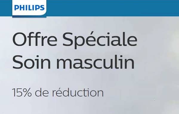 offre spéciale soin masculin réduction supplémentaire sur les rasoirs et tondeuses philips