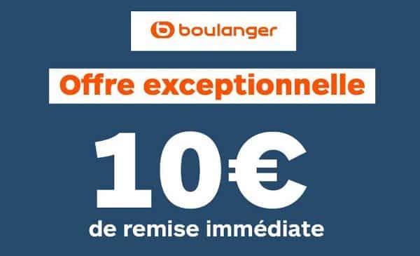 offre du weekend boulanger 10€ de remise par tranche