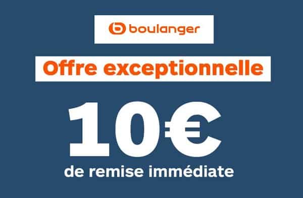 offre du weekend boulanger 10€ de remise par tranche