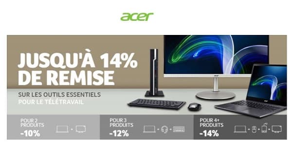 offre spéciale télétravail acer professionnel jusqu'à 14% de remise