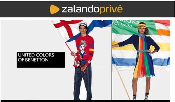 vente privée vêtements benetton zalandoprive