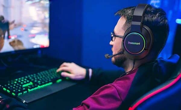 casque gaming son surround avec micro à réduction de bruit tronsmart sparkle