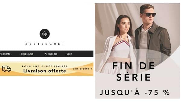 jusqu'à 75 % sur les fins de sÉries de bestsecret