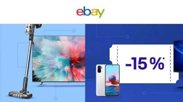 15% de reduction sur une sélection high tech, informatique, smartphone sur ebay