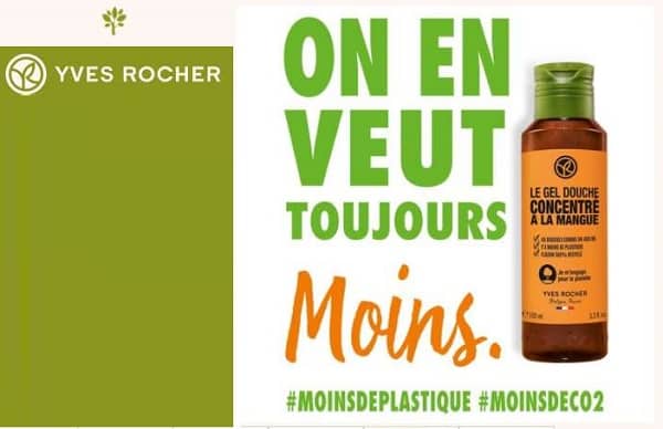 50% de remise sur votre produit préférée yves rocher