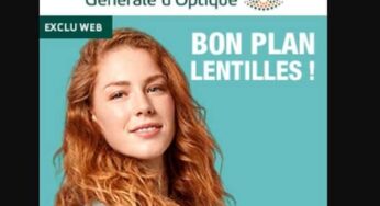 5€ de remise sur un achat de lentilles de contact sur le site de Générale d’Optique dès 30€