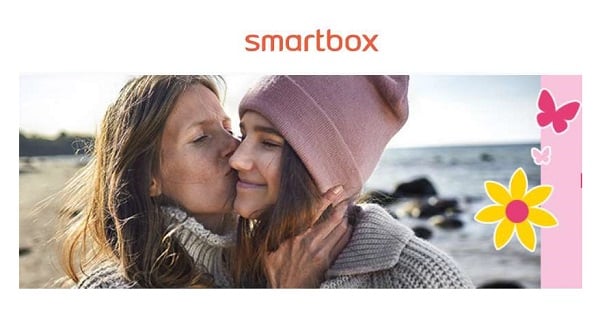Cadeaux fête des mères Smartbox = 25% de remise supplémentaire sur les coffrets ExcluWeb