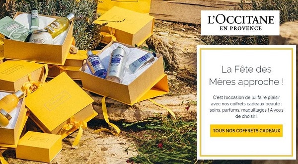 fête des mères livraison domicile gratuite sur l'occitane en provence