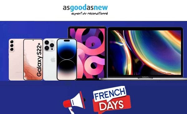 French Days Asgoodasnew : jusqu’à -50€ sur tout le site (produits reconditionnés)