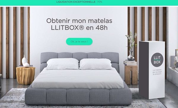 liquidation exceptionnelle sur les matelas llitbox