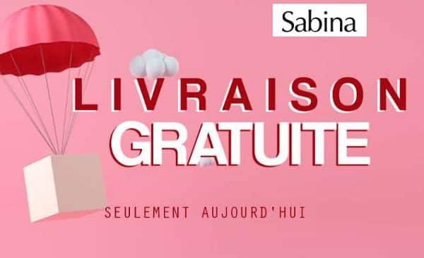 livraison gratuite sans minimum sur sabina store