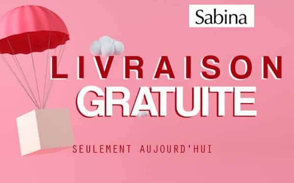 Livraison gratuite sans minimum sur Sabina Store (parfumerie en ligne) – Uniquement aujourd’hui