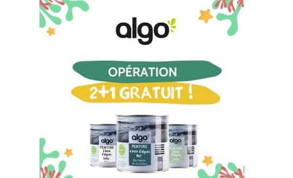 offre spéciale peinture écologique algo 2 achetées = la troisième gratuite