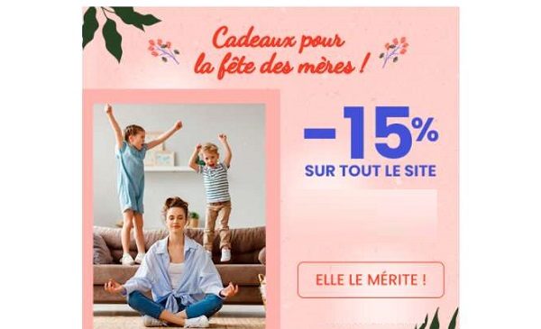 réduction sur vos achats sur best direct pour la fête des mères