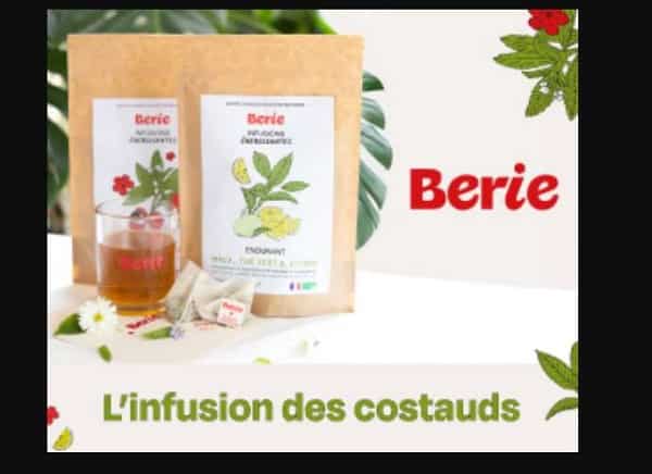 20% de remise sur une commande Berie – Infusions énergisantes Bio (100% naturelles & made in France)