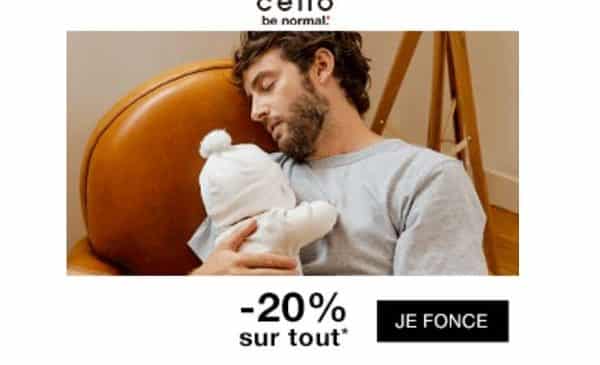 20% de remise sur votre commande sur celio