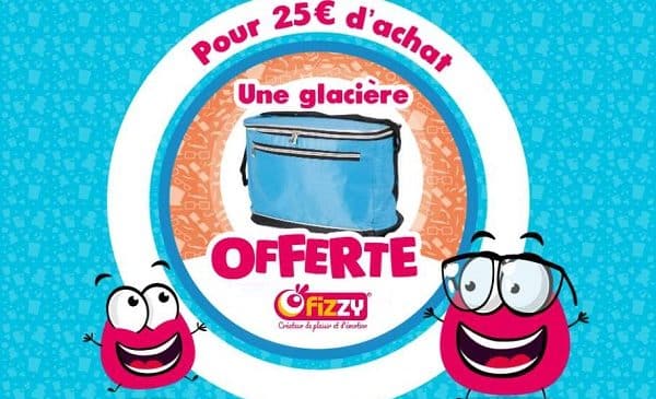 25€ d'achat de bonbons et gourmandises fizzy = 1 glacière offerte