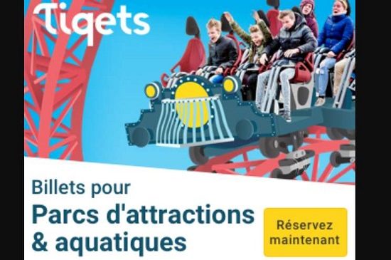 5% de remise sur les entrées parcs d’attractions en France, Europe et Monde sur Tiqets